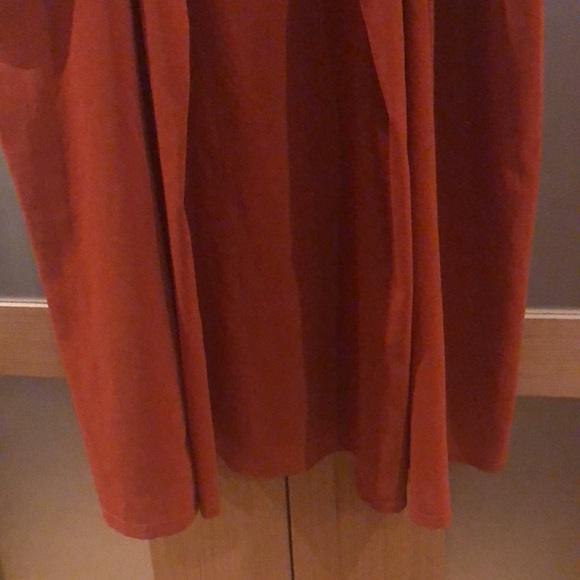 SELFI Dark reddish/Rust Orange Semi-Sheer Spaghetti Strap Dress - Picture 7 of 12